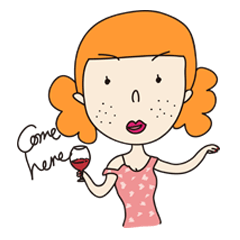 [LINEスタンプ] Freckled Girl