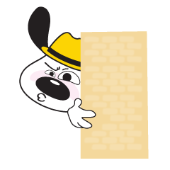 [LINEスタンプ] Yellow Hat Dog