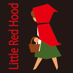 [LINEスタンプ] Little Red Hood  赤ずきん