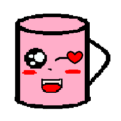 [LINEスタンプ] Pink Cup Babe