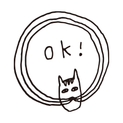 [LINEスタンプ] ひげねこスタンプ