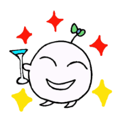 [LINEスタンプ] ちびまめマン