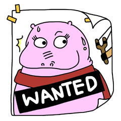 [LINEスタンプ] Hippi: Dwarf Hippo in the City.