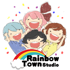 [LINEスタンプ] Rainbow Town！