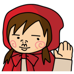 [LINEスタンプ] ぶさずきんちゃん