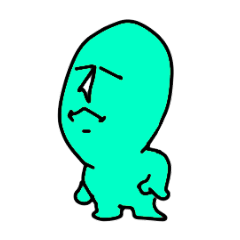 [LINEスタンプ] ポップなモアイ