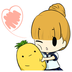 [LINEスタンプ] Small pineapple 0.0 ！！