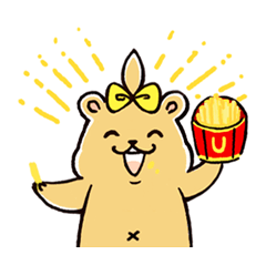 [LINEスタンプ] キンクマ☆ウエリー