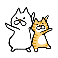 [LINEスタンプ] おもちさんときなこさん