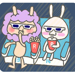 [LINEスタンプ] LoveRabbit and BonTwo