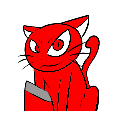 [LINEスタンプ] 赤ネコ