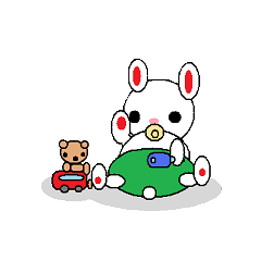 [LINEスタンプ] うさぎ家族