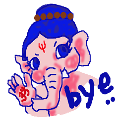 [LINEスタンプ] ピンク色のぞう