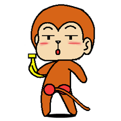 [LINEスタンプ] さる男(さるお)