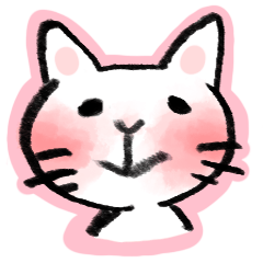 [LINEスタンプ] 桃ほっぺにゃん