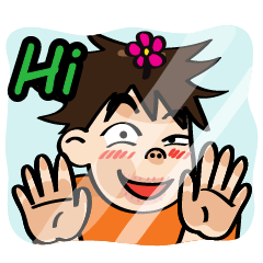 [LINEスタンプ] Flower Boy