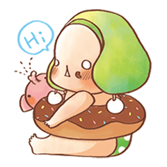 [LINEスタンプ] Natural-daze baby cute stickers