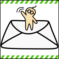 [LINEスタンプ] メールおじさん