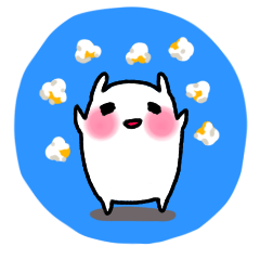 [LINEスタンプ] フィッシュ·アン の ポップコーン