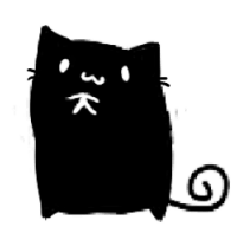 [LINEスタンプ] 小さな黒猫