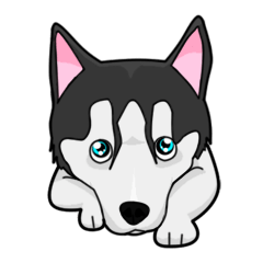 [LINEスタンプ] Buggy Husky