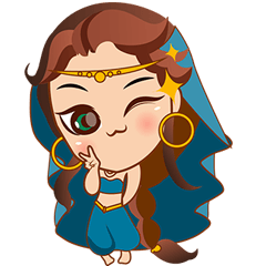 [LINEスタンプ] Cute arabian princess sticker pack