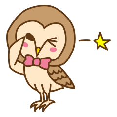 [LINEスタンプ] メンフクロウのぽー