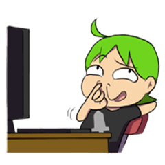 [LINEスタンプ] Green Boy Gamer