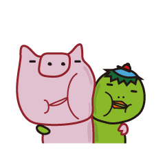 [LINEスタンプ] Piggy ＆ friend