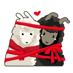 [LINEスタンプ] Llama in Love: Happy Valentine