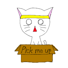 [LINEスタンプ] はちまきねこ