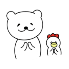 [LINEスタンプ] クマとトリのゆるい日常