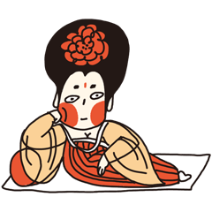 [LINEスタンプ] Beauty of the Tang Dynasty