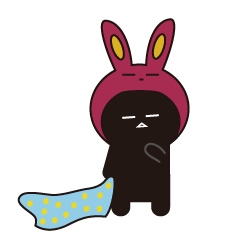 [LINEスタンプ] おかしい黒