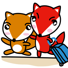 [LINEスタンプ] Lovely foxes