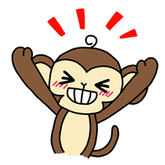 [LINEスタンプ] Little Monkey