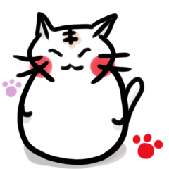 [LINEスタンプ] 猫だるま