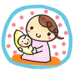 [LINEスタンプ] ばぶママ（ハッピー妊婦生活）