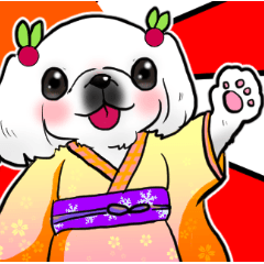 [LINEスタンプ] ペキニーズパーティ！