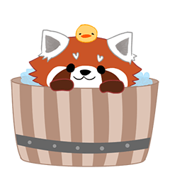 [LINEスタンプ] little red panda