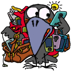 [LINEスタンプ] カラスのくらし――その3