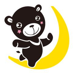 [LINEスタンプ] Cute Moon Bear