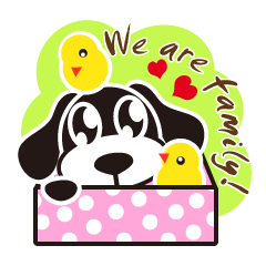 [LINEスタンプ] Star Dog and Chicks' Story