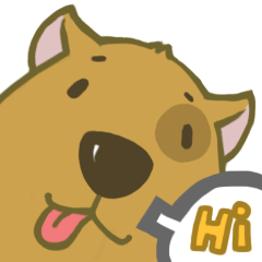 [LINEスタンプ] Cute Dog "Hey"