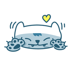 [LINEスタンプ] 隣の猫