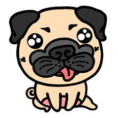 [LINEスタンプ] Joy's Pug World (3)