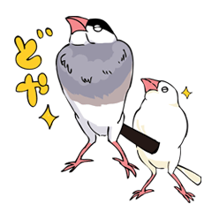 [LINEスタンプ] 文鳥デイズ