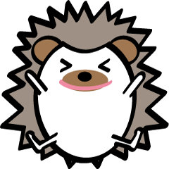 [LINEスタンプ] ハリネズミのはりすけくん