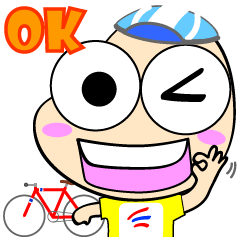 [LINEスタンプ] Kati and Bike