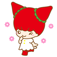 [LINEスタンプ] いちごちゃん.